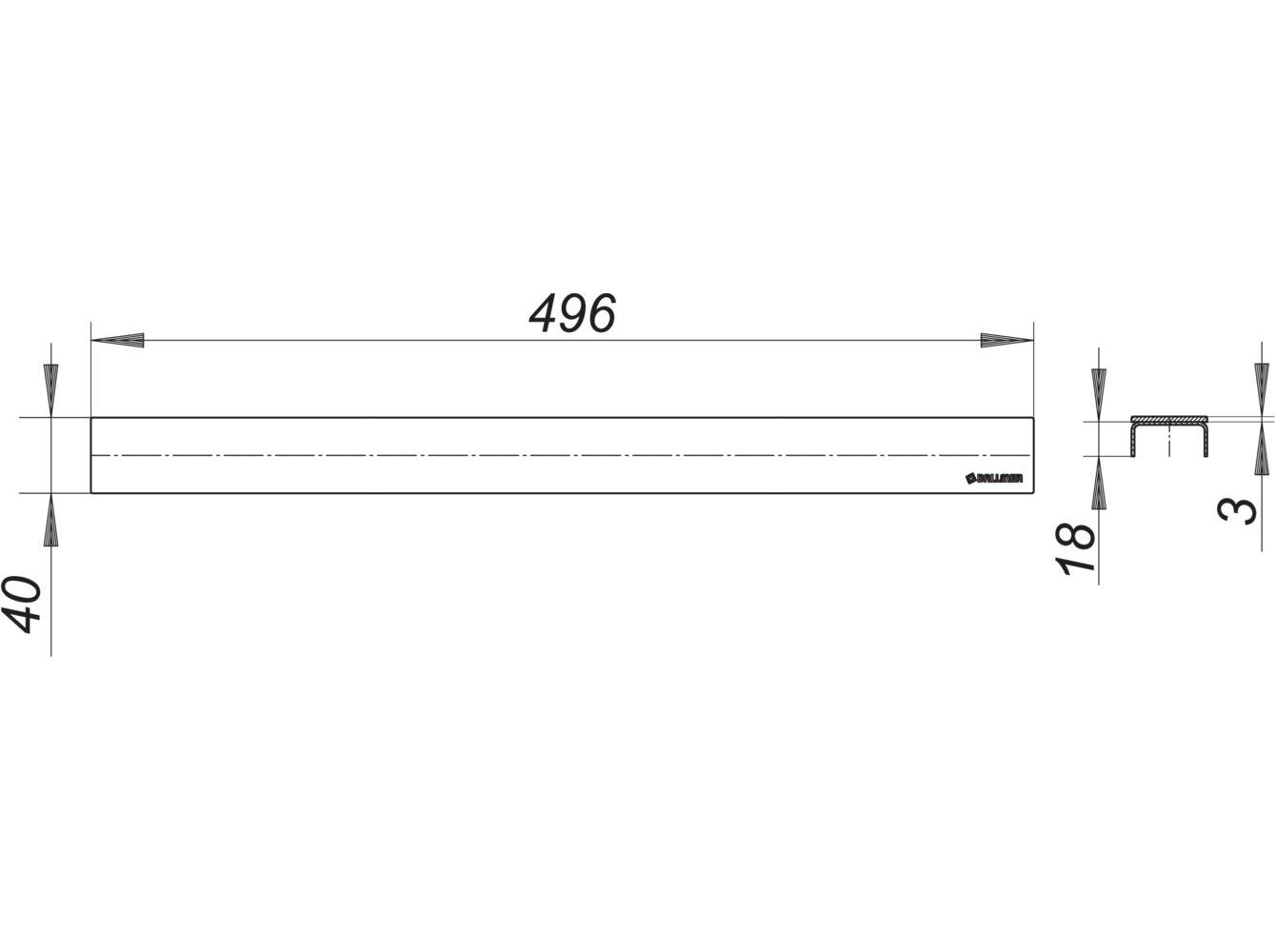 Dallmer Abdeckung CeraLine Design Matt 800 Mm (520647) Ab 116,99