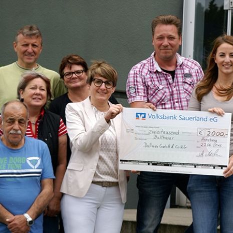 €2,000 for "Balthasar" - Dallmer workforce donates to children's hospice in Olpe