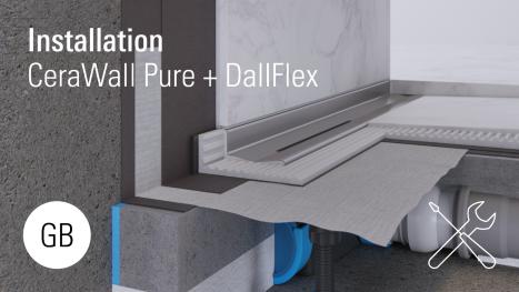 Installation: CeraWall Pure + DallFlex shower channels